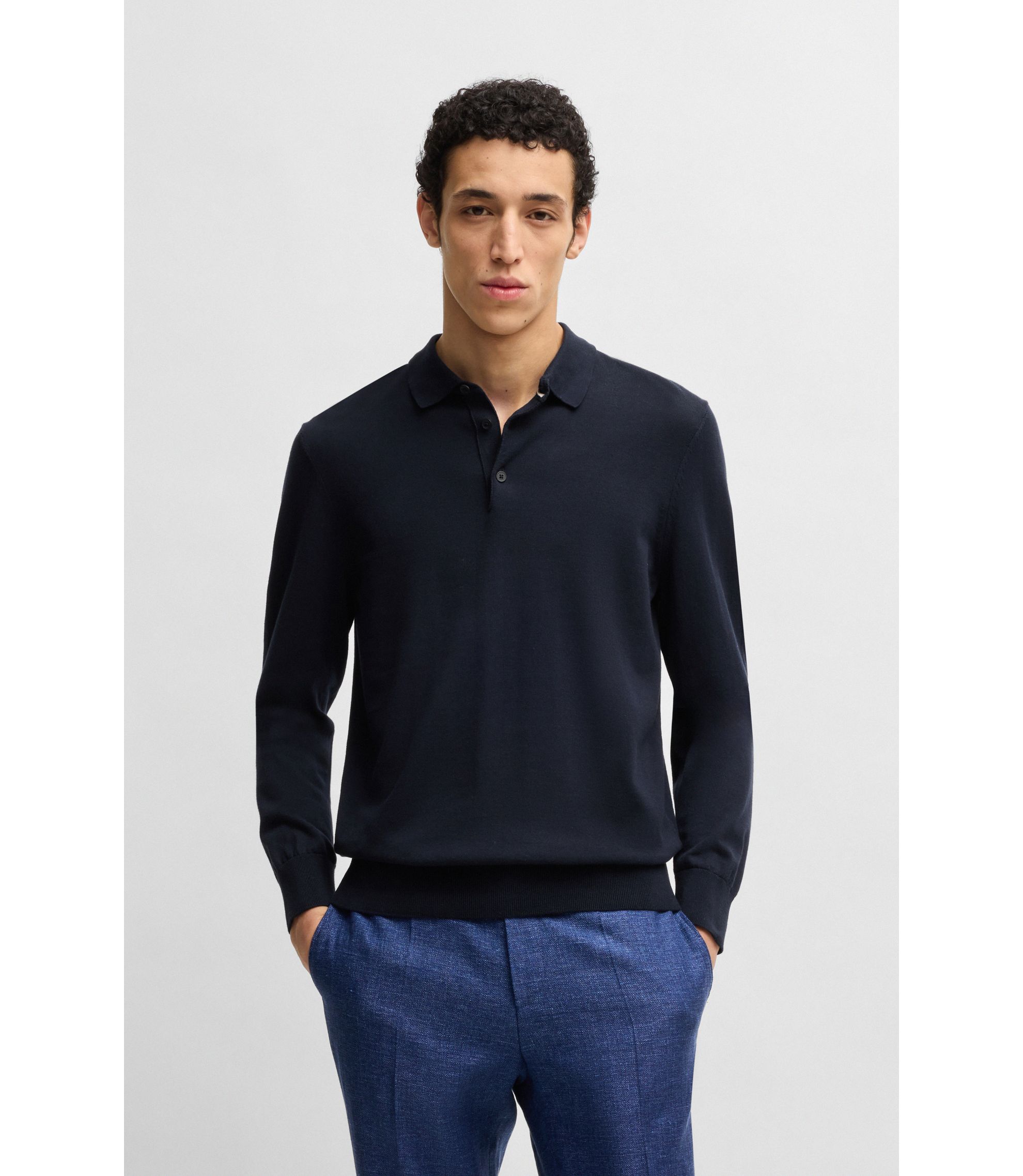 【新品】BOSS ダークブルー ポロシャツ X-Large hbeu50520297_404_350?wid=1980&