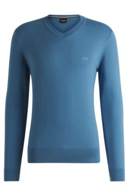 Hugo boss blue sweater best sale