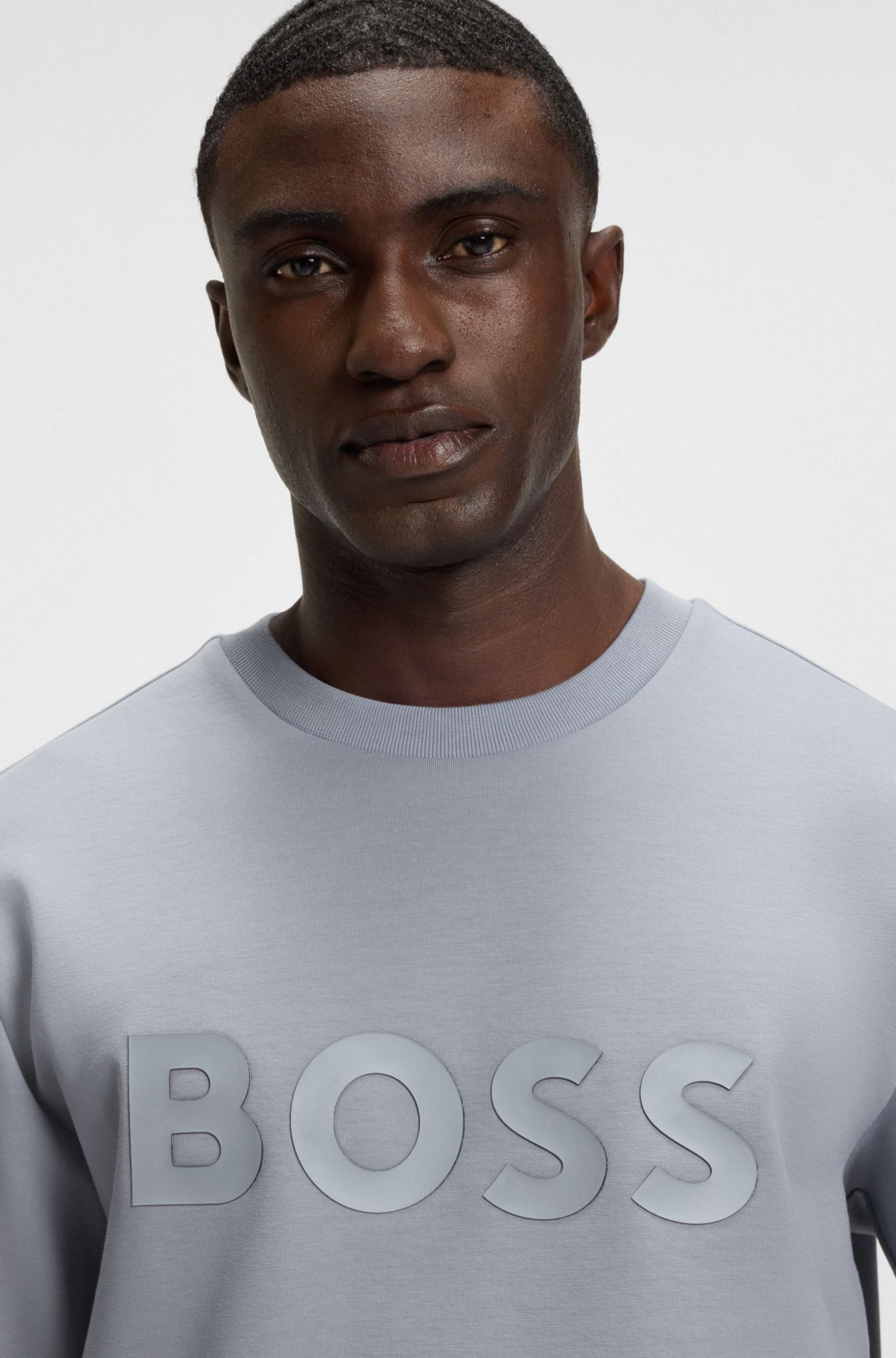BOSS ストレッチコットン スウェットシャツ サンドイッチロゴ hbeu50506119_026_100?$