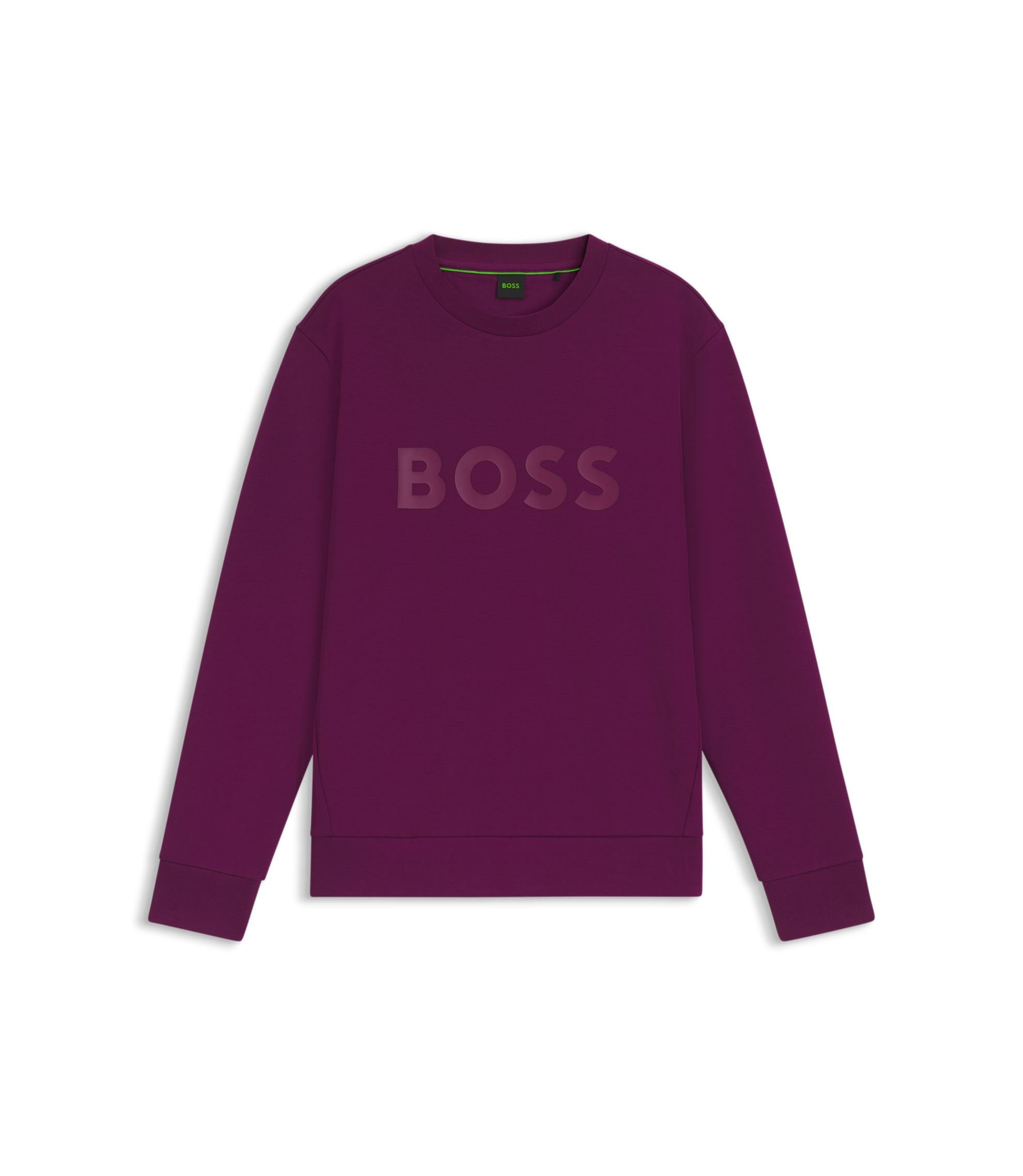 BOSS ストレッチコットン スウェットシャツ サンドイッチロゴ BOSS - ストレッチコットン スウェットシャツ サンドイッチロゴ