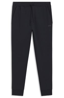 Stretch-cotton tracksuit bottoms with logo print