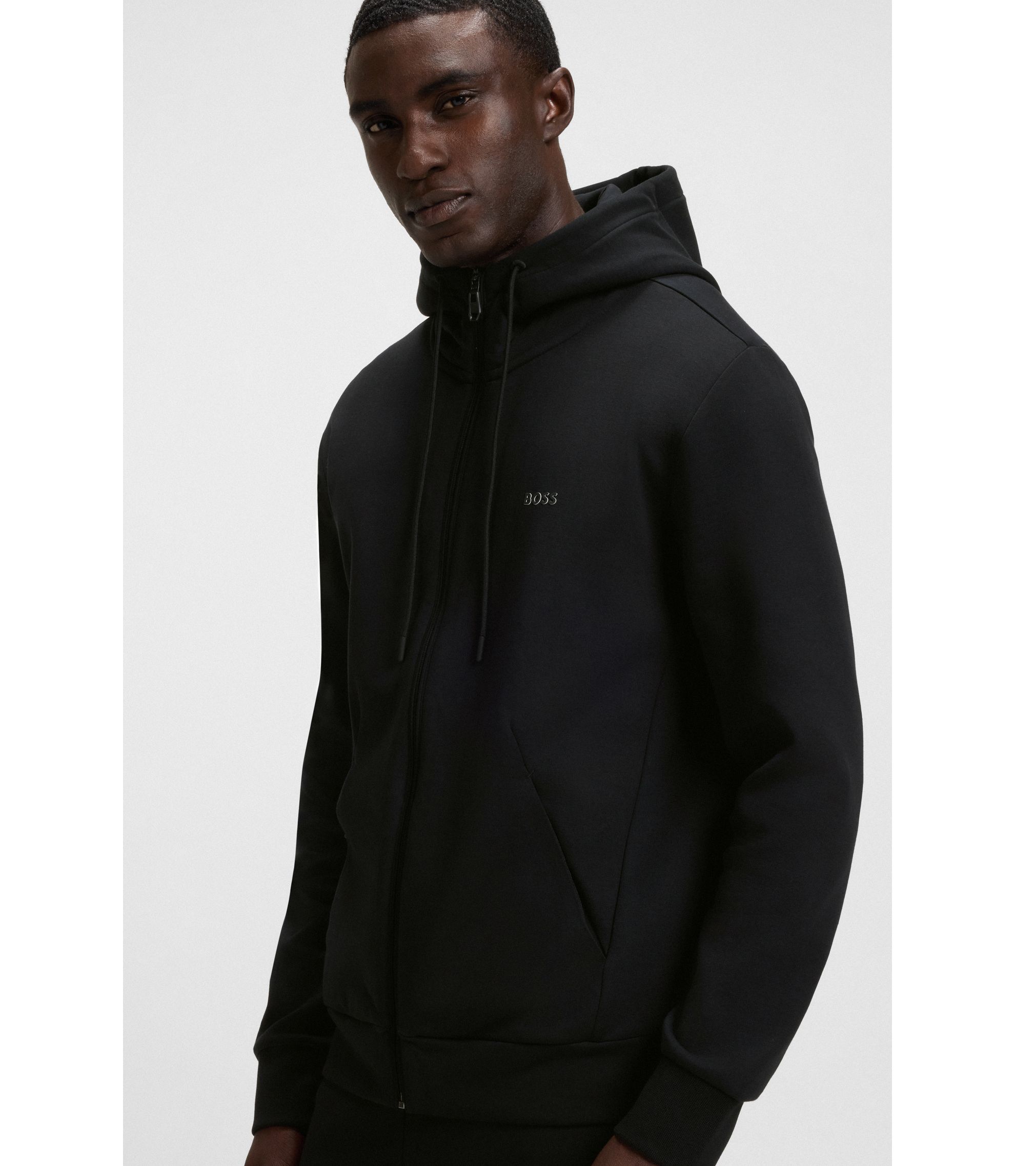 BOSS フーディ グレー ロゴ入り BOSS フーディ グレー ロゴ入り