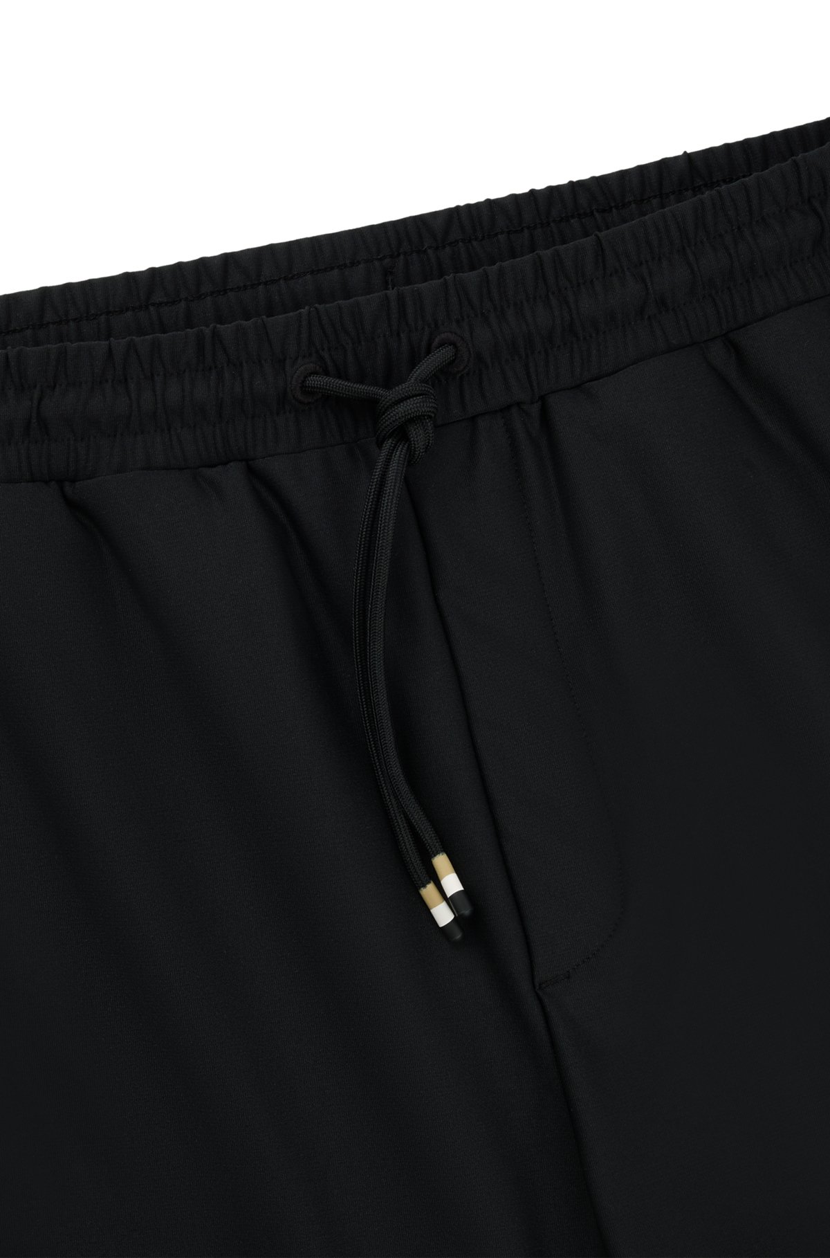 BOSS x Matteo Berrettini tracksuit bottoms with contrast tape and branding, Black