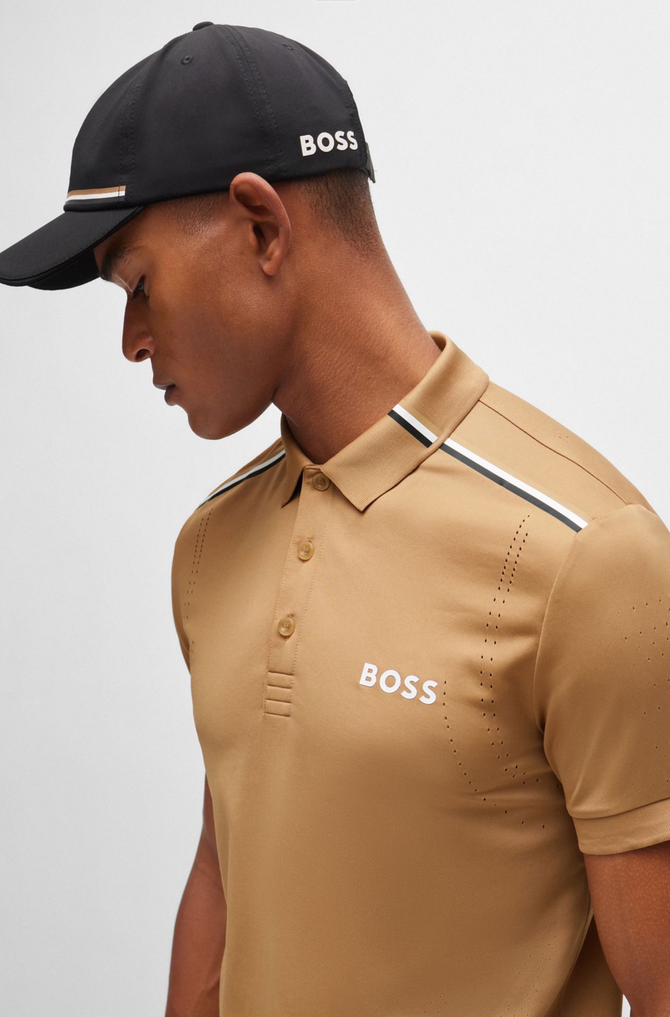 BOSS - BOSS x Matteo Berrettini スリムフィット ポロシャツ ...
