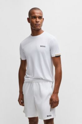 hugo boss white t shirt mens