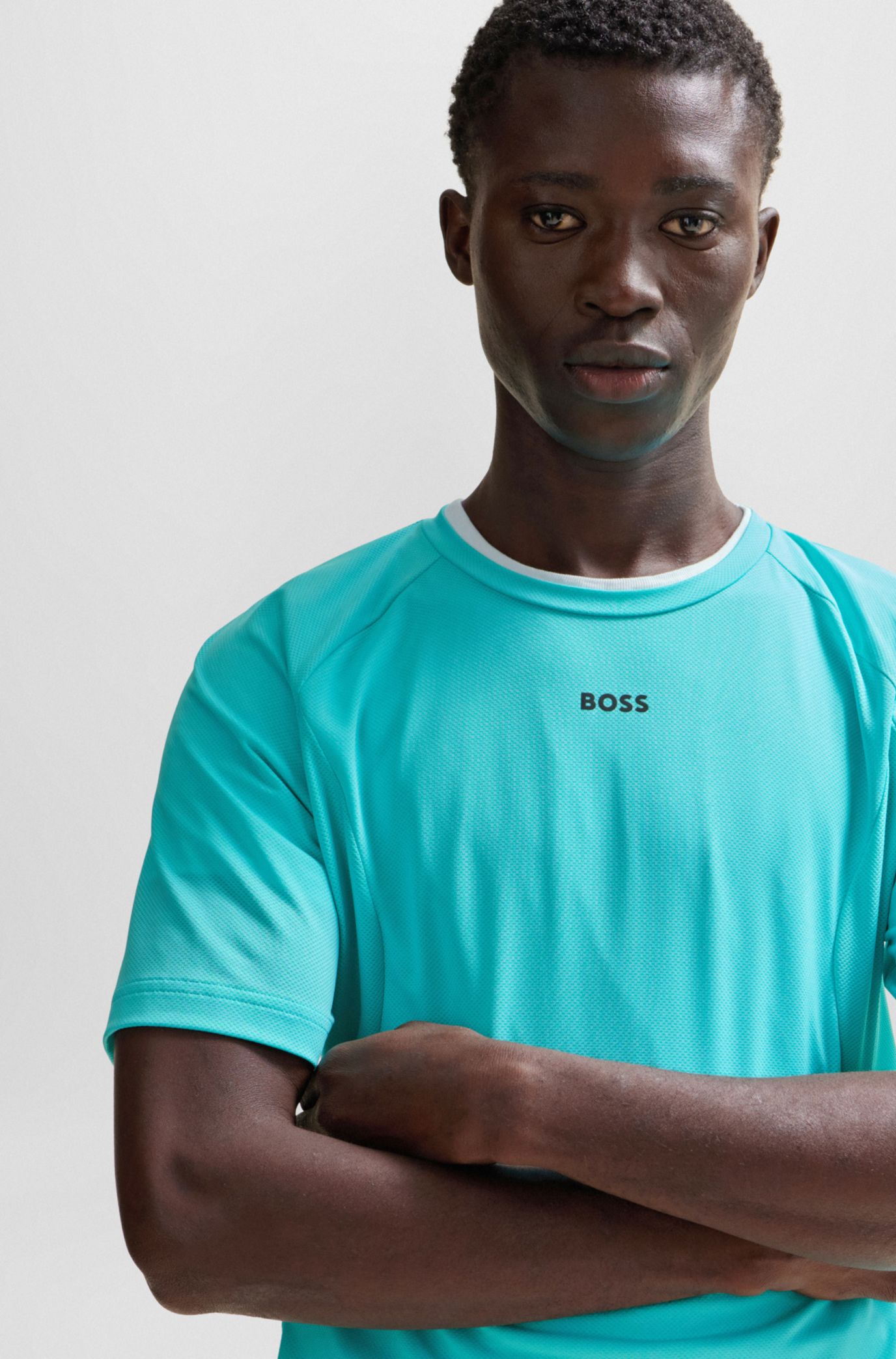 Hugo boss turquoise t on sale shirt