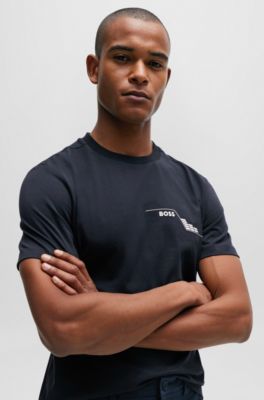 BOSS - T-Shirt aus Baumwoll-Jersey mit Rundhalsausschnitt und  