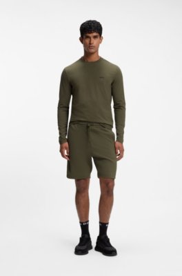 Boss Stretch-cotton T-shirt with contrast logo herr – bild 2