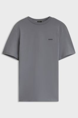 Stretch-cotton T-shirt, Grey