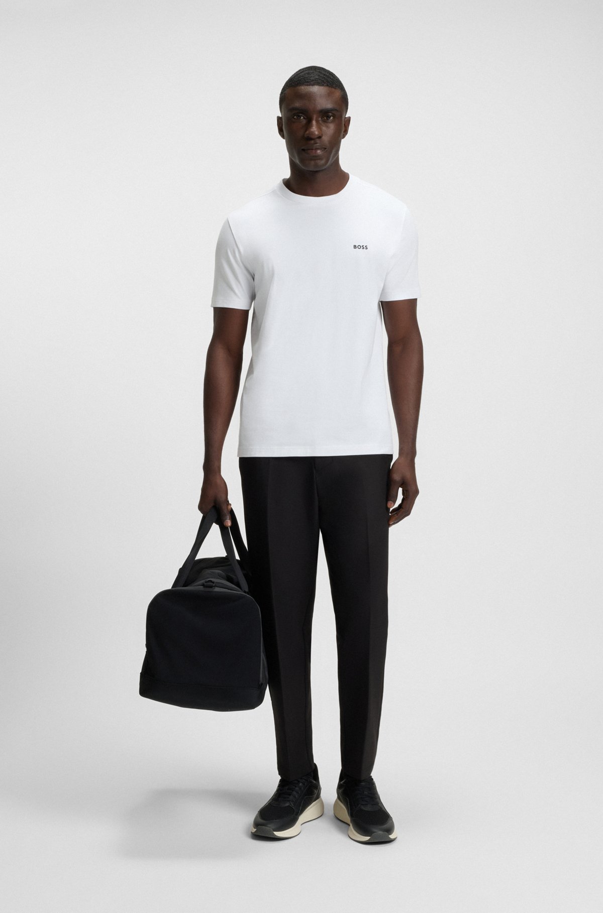 BOSS - レギュラーフィットTシャツ ストレッチコットン BOSS - レギュラーフィットTシャツ ストレッチコットン