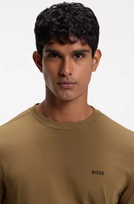 Stretch-cotton T-shirt