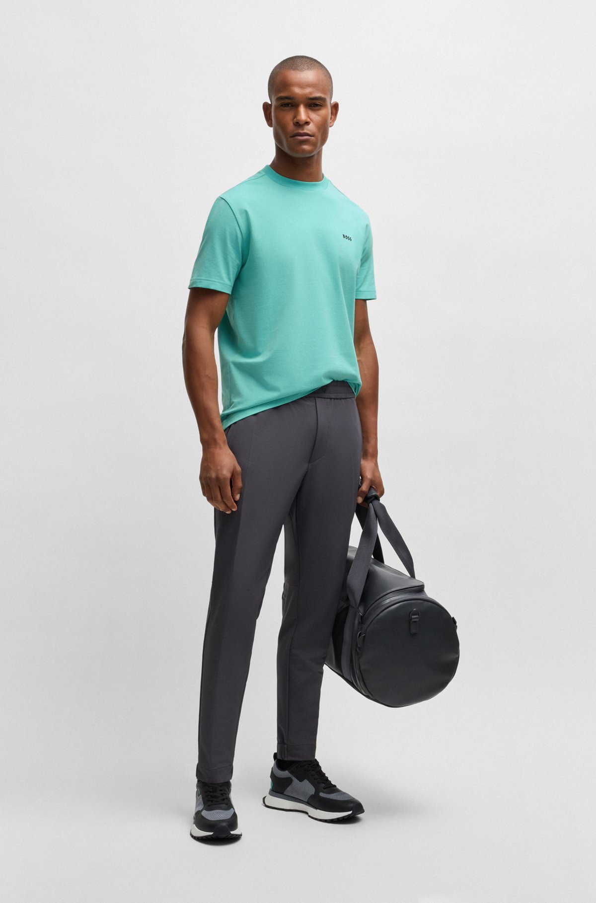 BOSS - レギュラーフィットTシャツ ストレッチコットン BOSS - レギュラーフィットTシャツ ストレッチコットン