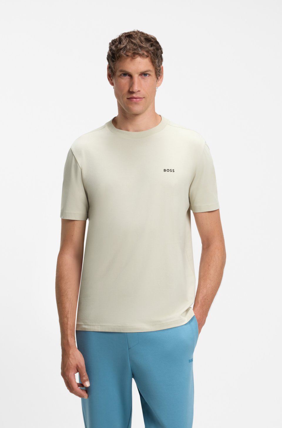 Stretch-cotton T-shirt