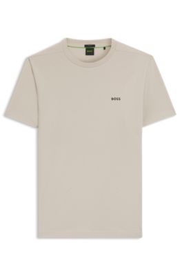 Tシャツ・カットソー BOSS Men T-shirt Beige 50539186 294 BOSS T-Shirts Regular Fit - TE_LOGOSPACE 50539186 from