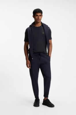 Stretch-cotton T-shirt, Dark Blue