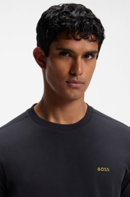 Stretch-cotton T-shirt, Dark Blue