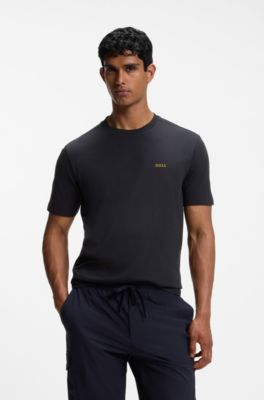 Stretch-cotton T-shirt, Dark Blue