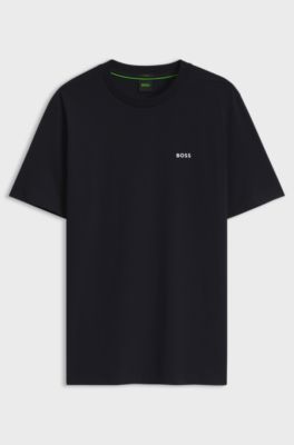 Stretch-cotton T-shirt, Dark Blue