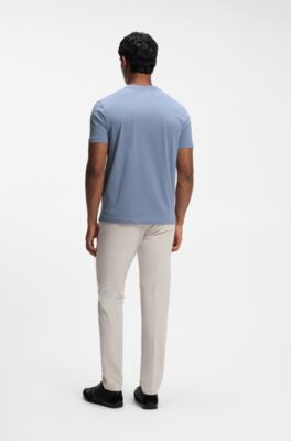 Stretch-cotton T-shirt, Light Blue