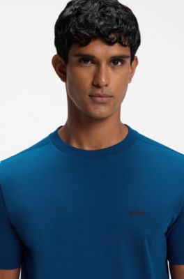 Stretch-cotton T-shirt, Dark Blue