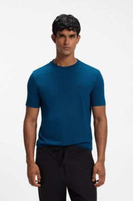 Stretch-cotton T-shirt, Dark Blue