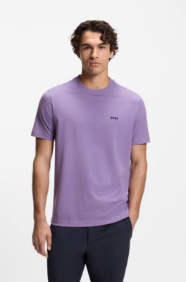 Stretch-cotton T-shirt, Purple