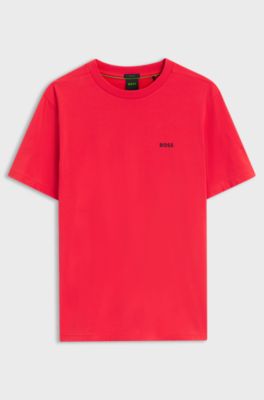 Camiseta de algod&oacute;n el&aacute;stico, Rojo