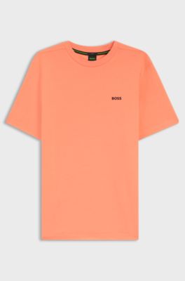 Stretch-cotton T-shirt, Orange