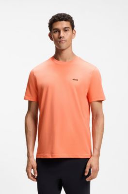 Stretch-cotton T-shirt, Orange