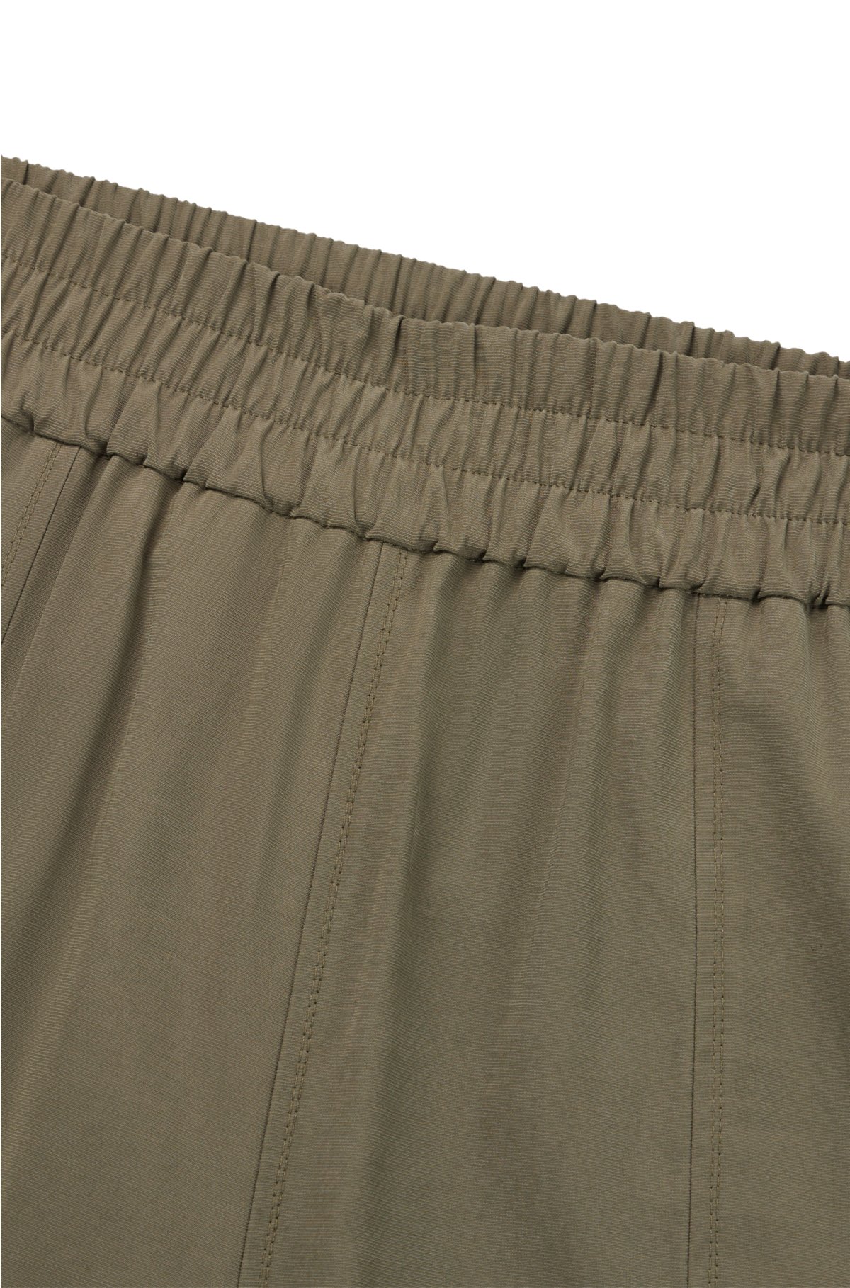 Regular-fit trousers with a tapered leg, Khaki