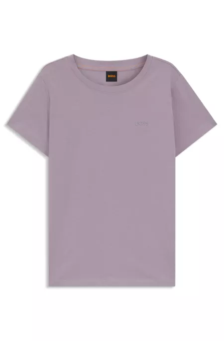 Cotton-jersey slim-fit T-shirt with tonal logo