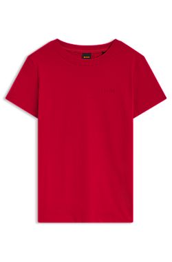 Cotton T-shirt with tonal chest logo