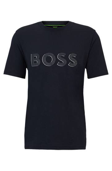 Hugo Boss Contrast Logo-print T-shirt In Cotton Jersey