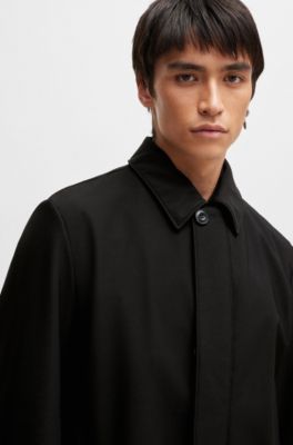 HUGO - Wasserabweisender Slim-Fit Car Coat aus Canvas