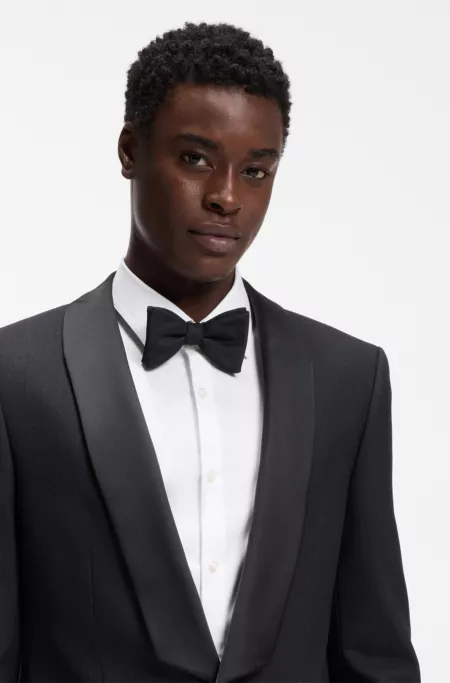 Slim-fit evening suit in stretch twill