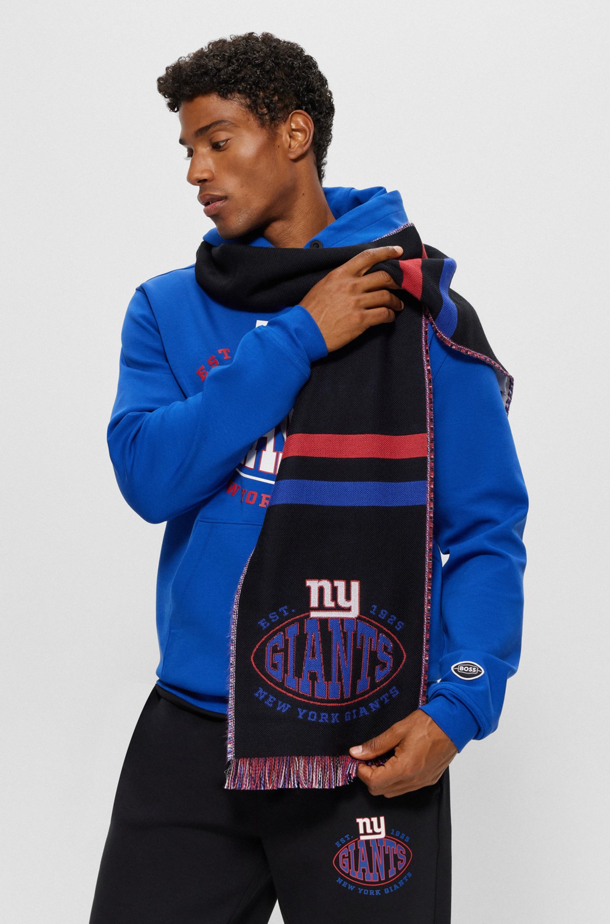 BOSS x NFL Schal mit Logo und Branding der New York Giants, Giants