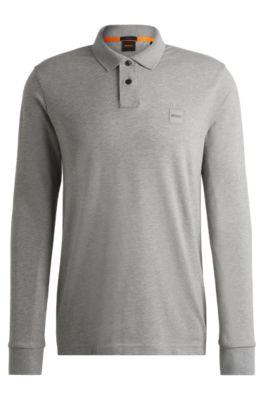 Hugo boss polo long cheap sleeve sale