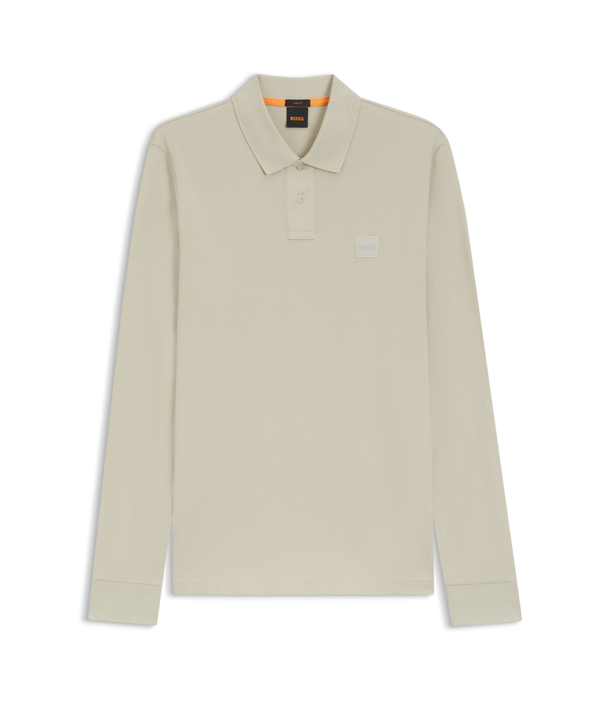 BOSS - スリムフィット ポロシャツ ストレッチコットンピケ - ナチュラル