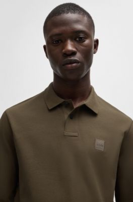 mens long sleeve polo designer