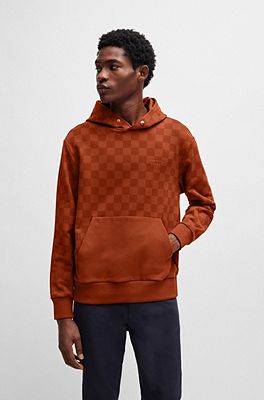 Orange name shop brand hoodies