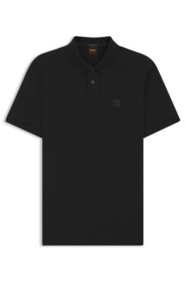 Boss Orange Passenger Herr Stretch-Bomull Slim-Fit Polo Skjorta med Logotyp Patch NOS – bild 6