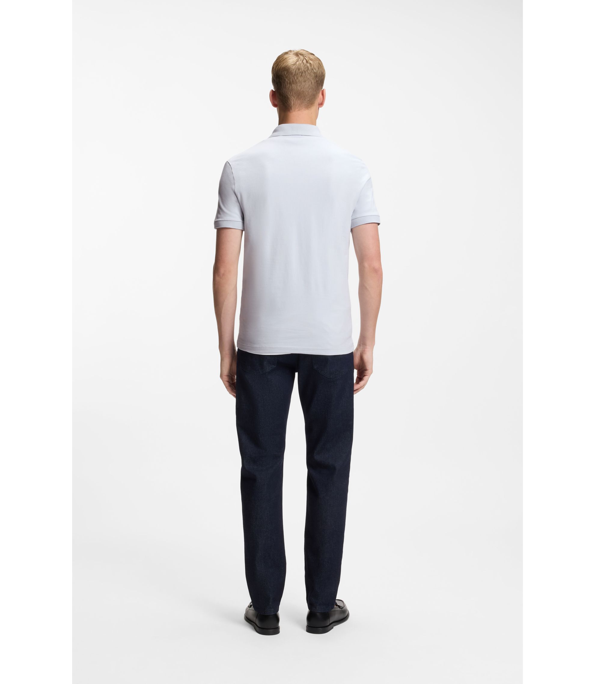 BOSS - ストレッチコットン スリムフィット ポロシャツ