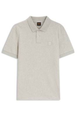 Stretch-cotton slim-fit polo shirt with logo patch 4