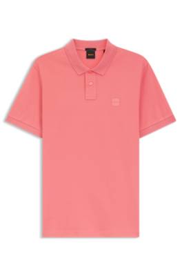 Stretch-cotton slim-fit polo shirt with logo patch 4