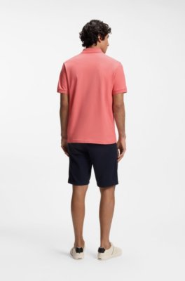 Stretch-cotton slim-fit polo shirt with logo patch 3