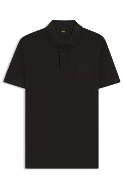 Cotton-piqué polo shirt with logo detail