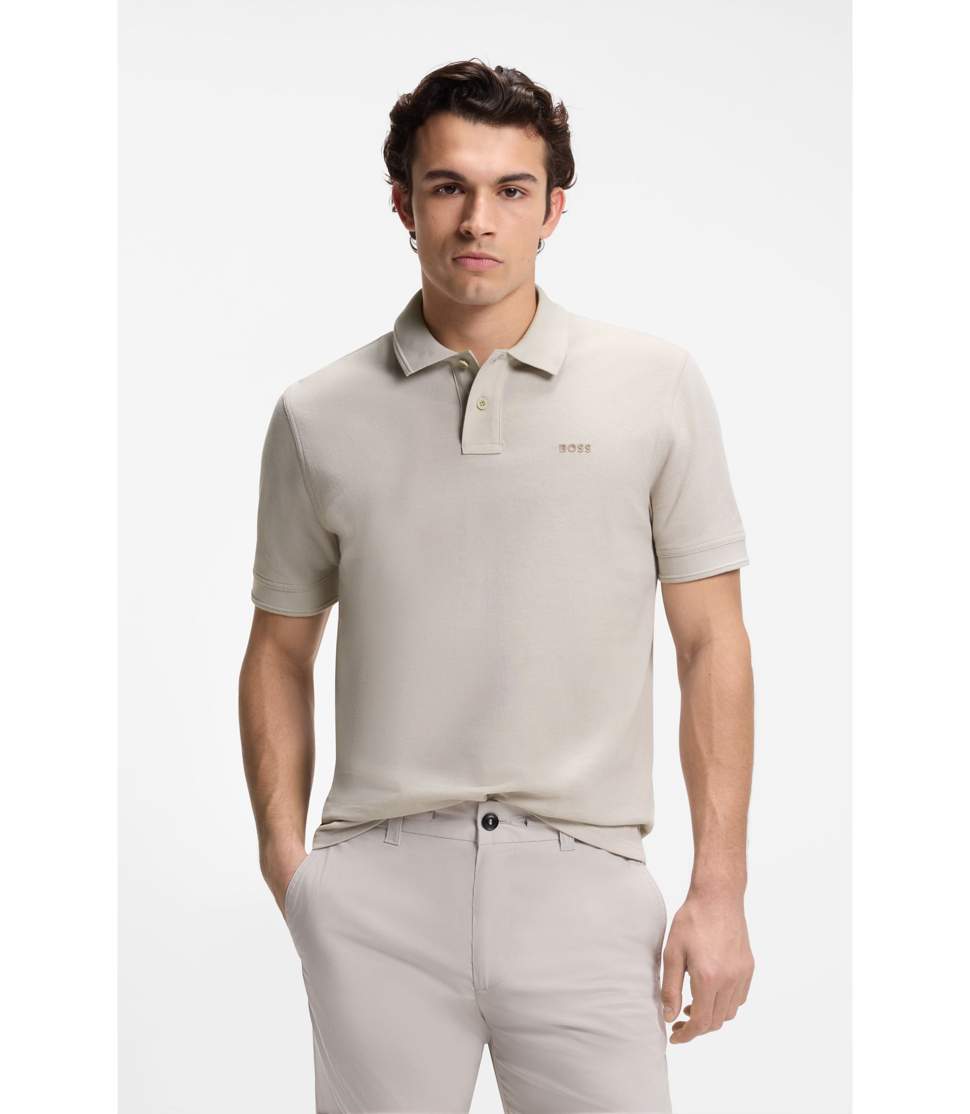 Poloshirt aus Baumwoll-Piqué mit Logo-Print