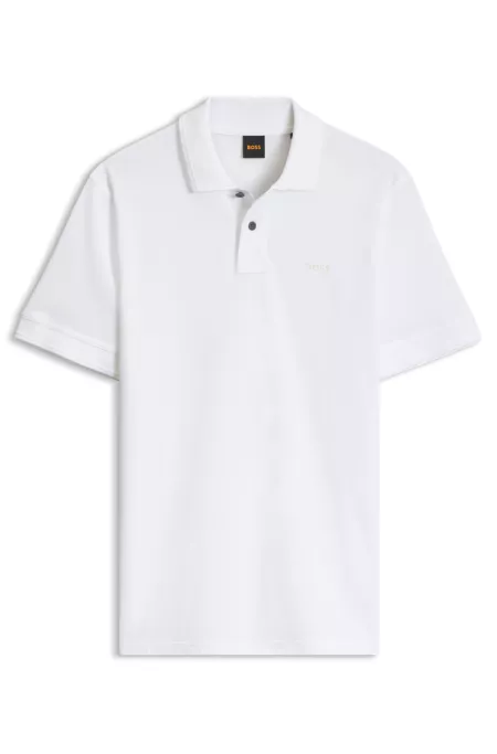 Strick-Poloshirt aus Baumwolle