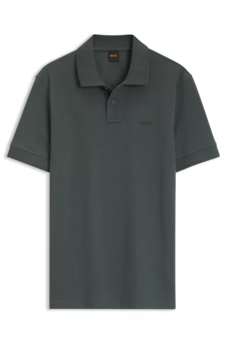 Polo en piqué de coton avec logo