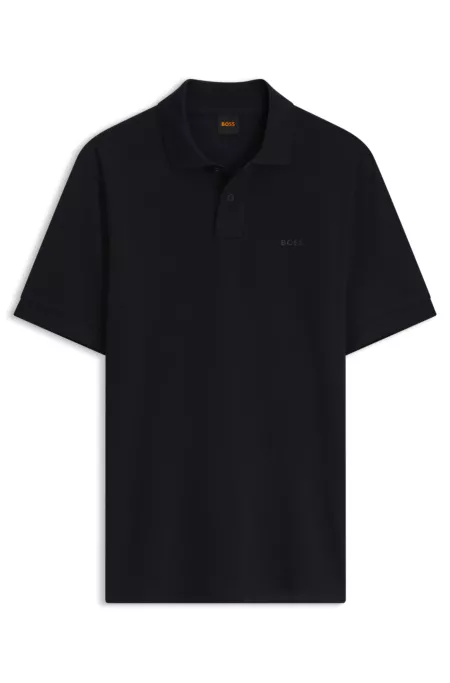 Strick-Poloshirt aus Baumwolle
